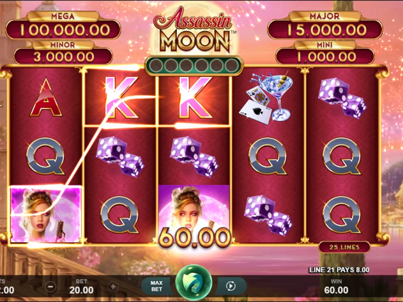 Assassin Moon slots game đơn giản dễ trúng bậc nhất