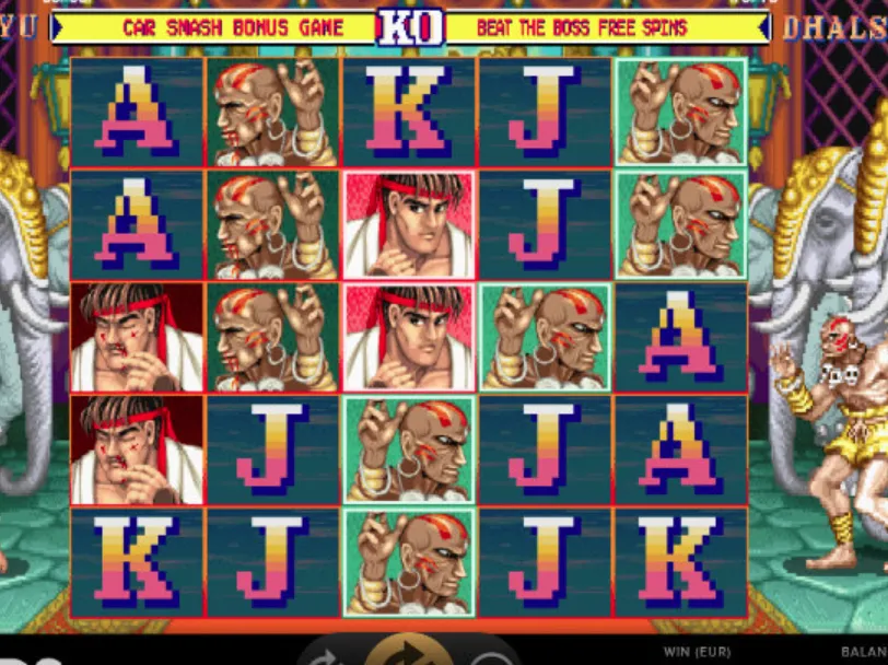 Giao diện quay slot tuyệt đỉnh của Street Fighters